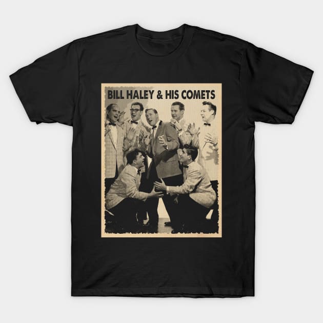 Harmony of the Comets Retro Rock 'n' Roll Tribute Shirt T-Shirt by Super Face